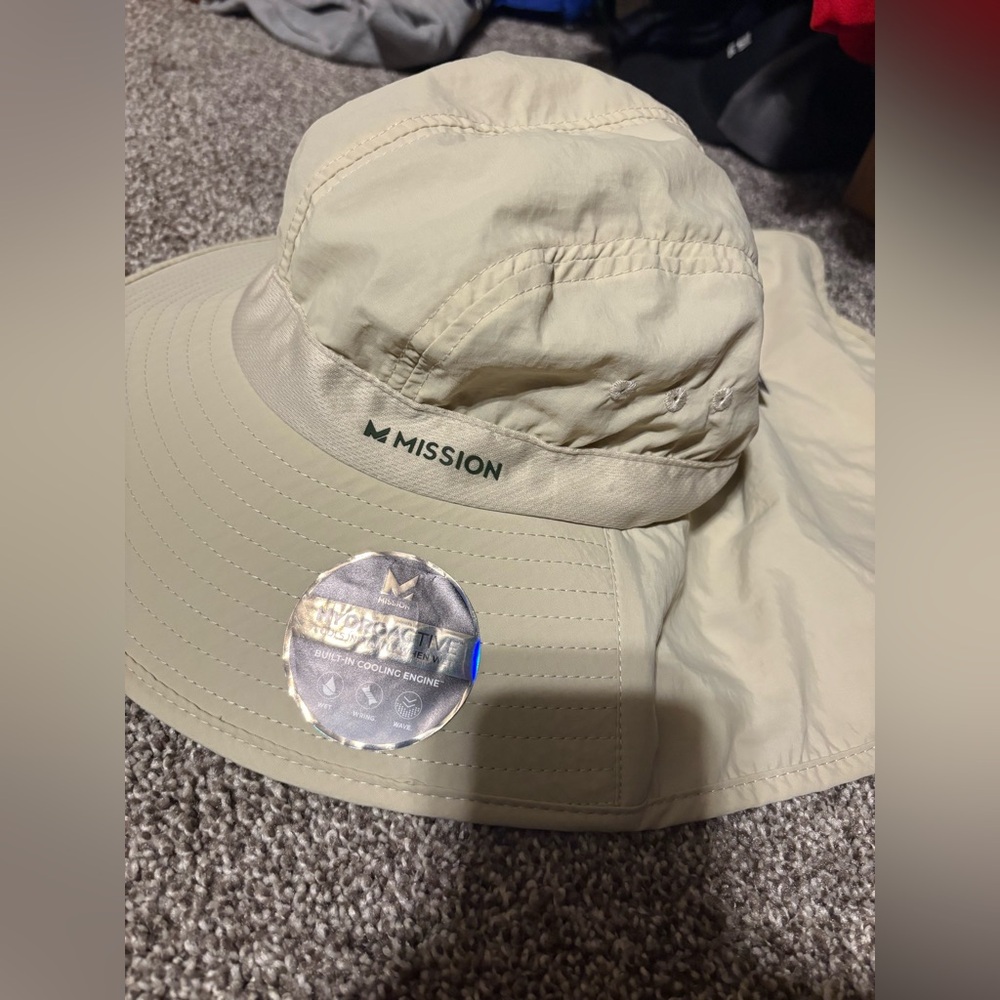 Mission Wide Brim Sun Hat in Light Tan